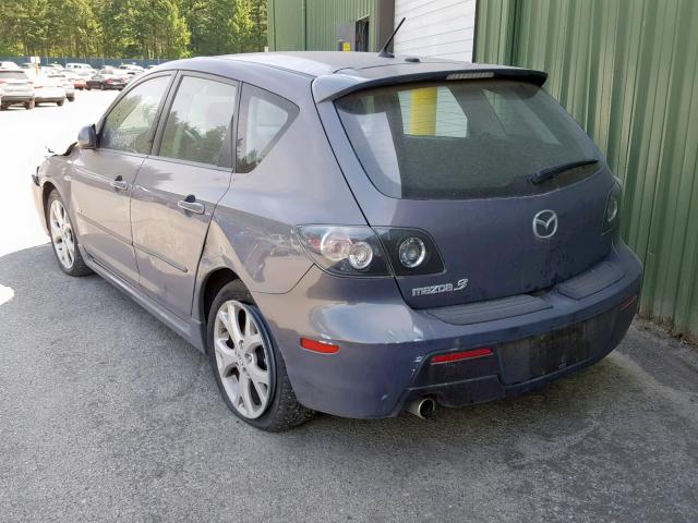 JM1BK344581169907 - 2008 MAZDA 3 HATCHBAC GRAY photo 3