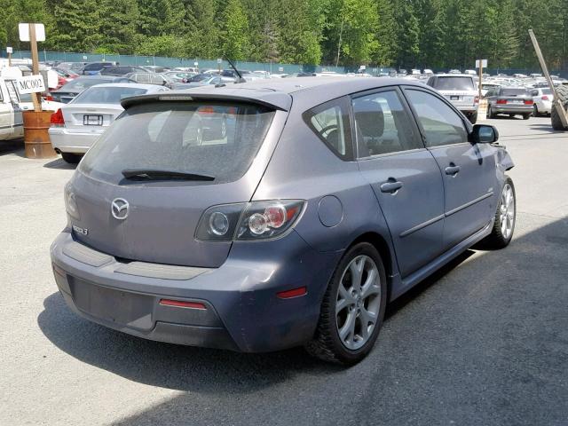 JM1BK344581169907 - 2008 MAZDA 3 HATCHBAC GRAY photo 4