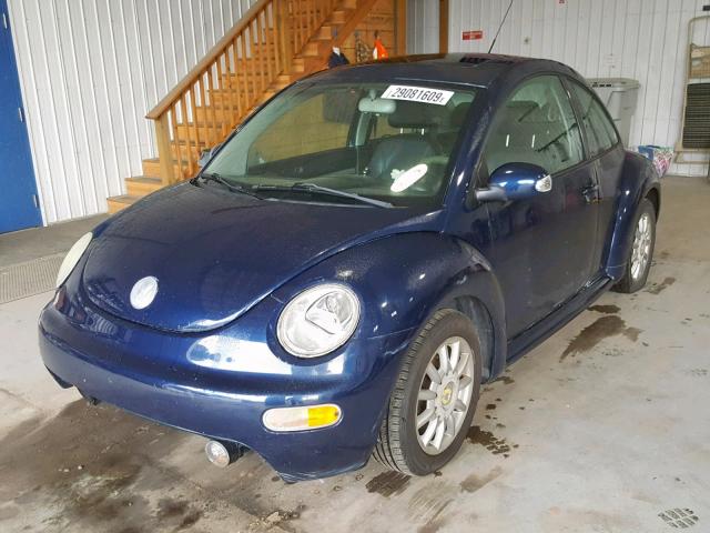 3VWCR31C45M402733 - 2005 VOLKSWAGEN NEW BEETLE Mavi foto 2