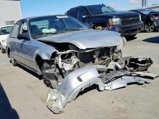 2HGEJ6618YH548469 - 2000 HONDA CIVIC BASE SILVER photo 1