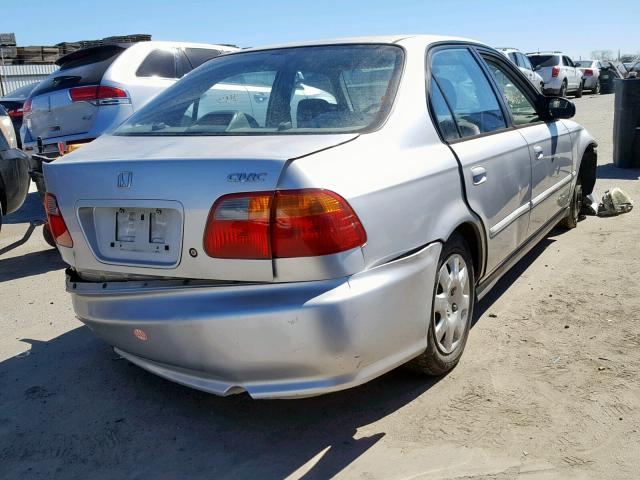 2HGEJ6618YH548469 - 2000 HONDA CIVIC BASE SILVER photo 4