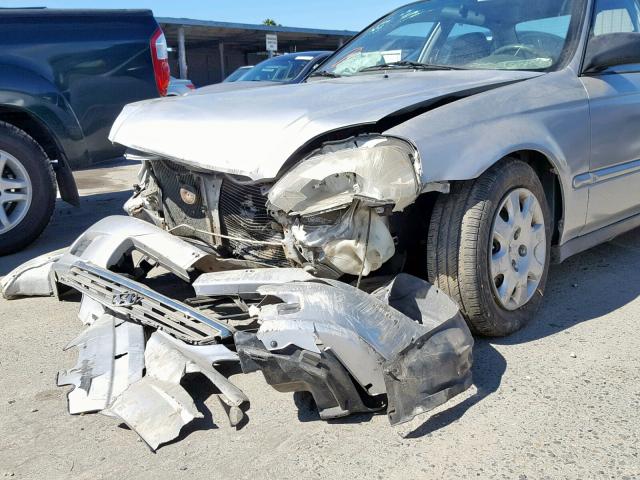 2HGEJ6618YH548469 - 2000 HONDA CIVIC BASE SILVER photo 9