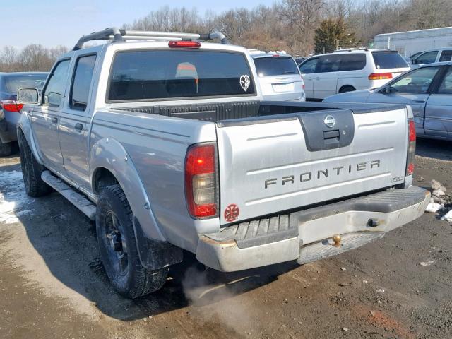 1N6ED27Y41C347846 - 2001 NISSAN FRONTIER C SILVER photo 3