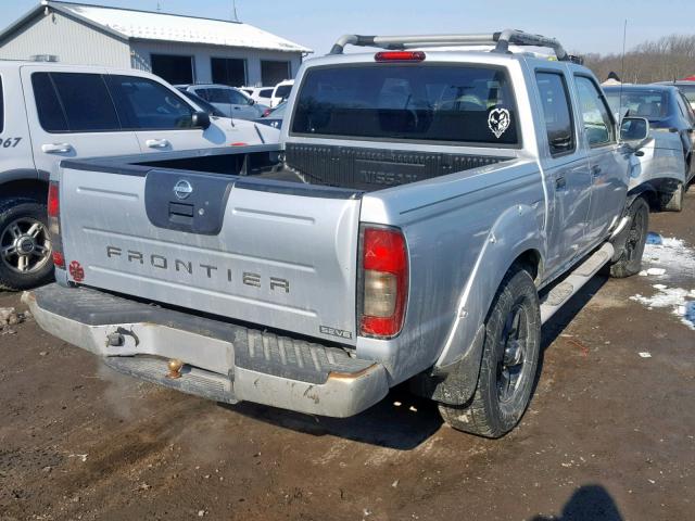 1N6ED27Y41C347846 - 2001 NISSAN FRONTIER C SILVER photo 4