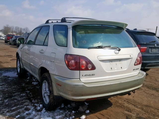 JT6HF10U4X0090751 - 1999 LEXUS RX 300 CREAM photo 3