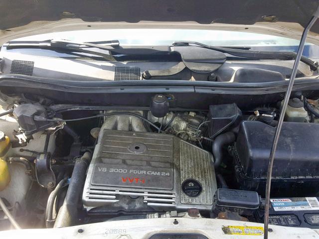 JT6HF10U4X0090751 - 1999 LEXUS RX 300 CREAM photo 7