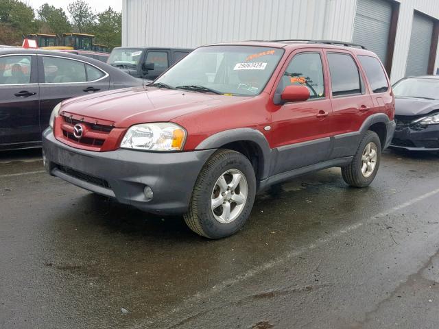 4F2CZ96125KM35539 - 2005 MAZDA TRIBUTE S BURGUNDY photo 2