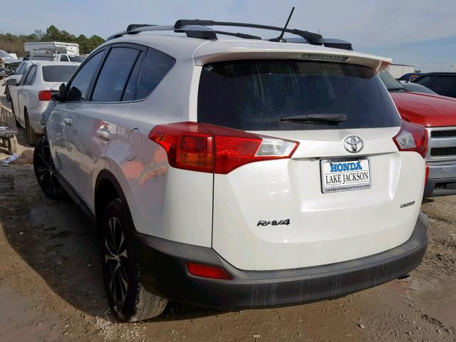 JTMYFREV0FD073266 - 2015 TOYOTA RAV4 LIMIT WHITE photo 3