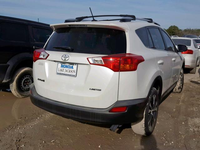 JTMYFREV0FD073266 - 2015 TOYOTA RAV4 LIMIT WHITE photo 4