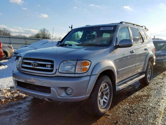 5TDBT48AX3S176477 - 2003 TOYOTA SEQUOIA LI SILVER photo 2