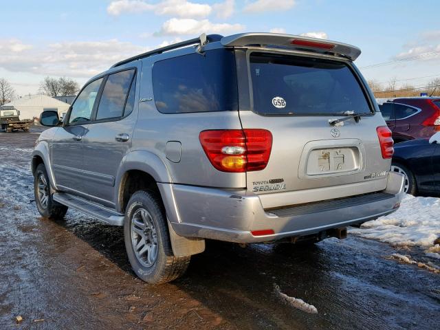 5TDBT48AX3S176477 - 2003 TOYOTA SEQUOIA LI SILVER photo 3