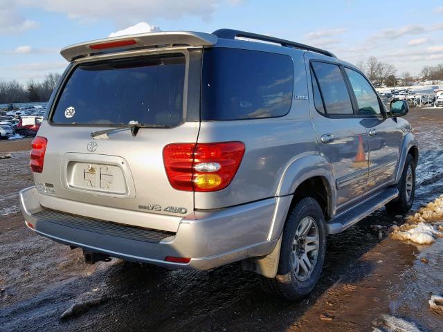 5TDBT48AX3S176477 - 2003 TOYOTA SEQUOIA LI SILVER photo 4