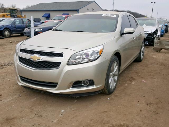 1G11E5SA1DF301770 - 2013 CHEVROLET MALIBU 2LT GOLD photo 2