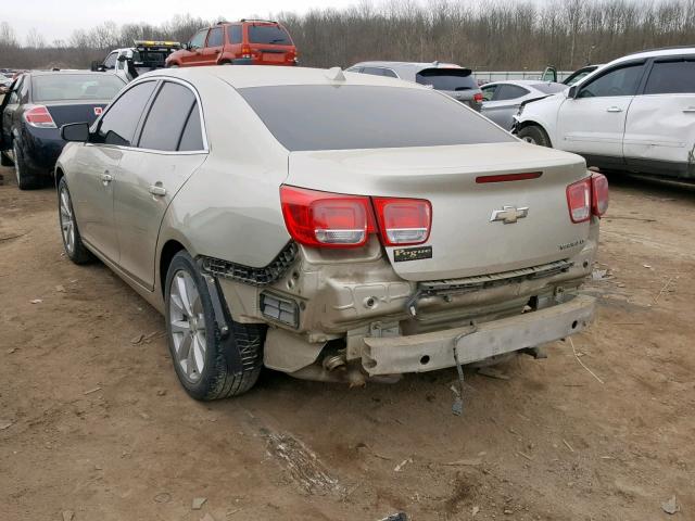 1G11E5SA1DF301770 - 2013 CHEVROLET MALIBU 2LT GOLD photo 3