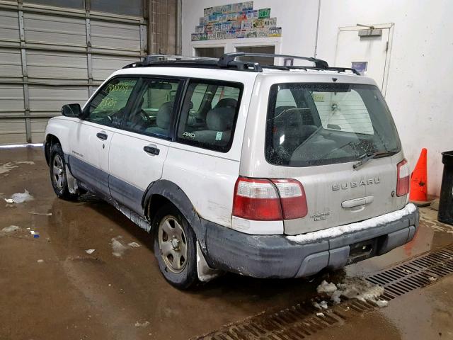 JF1SF63531H754875 - 2001 SUBARU FORESTER L WHITE photo 3