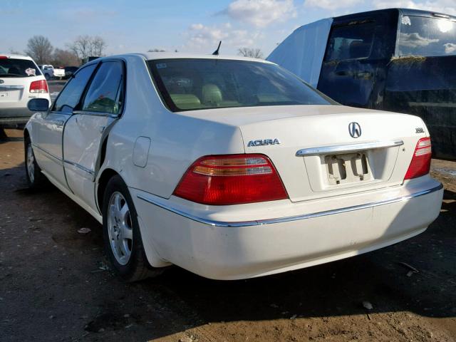 JH4KA96502C015367 - 2002 ACURA 3.5RL WHITE photo 3