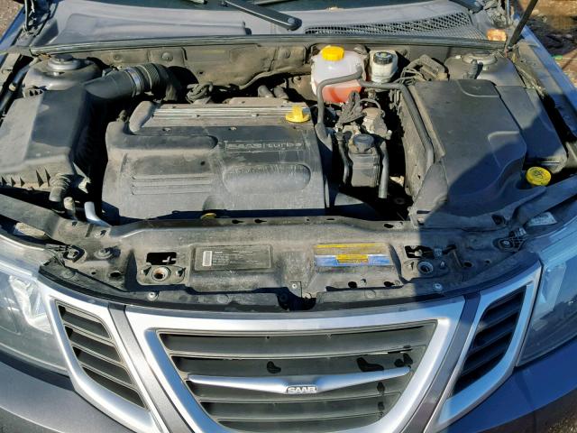 YS3FA4BY4B1306917 - 2011 SAAB 9-3 2.0T GRAY photo 7