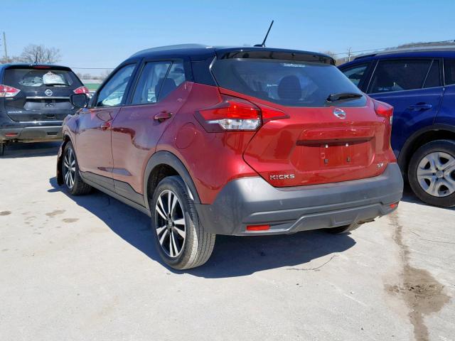 3N1CP5CU0KL475032 - 2019 NISSAN KICKS S RED photo 3