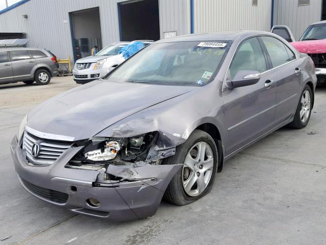 JH4KB16565C010225 - 2005 ACURA RL GRAY photo 2