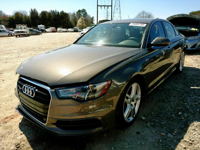 WAUFGAFC3FN007451 - 2015 AUDI A6 PREMIUM BROWN photo 2