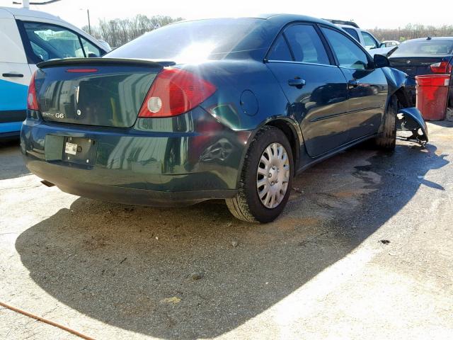 1G2ZF55B664157874 - 2006 PONTIAC G6 SE GREEN photo 4