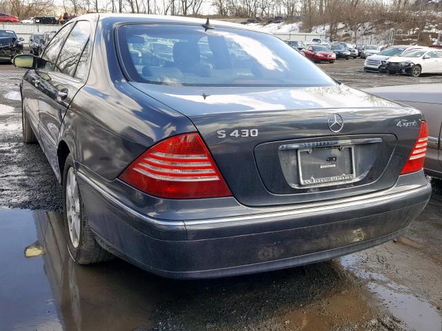 WDBNG83J33A358937 - 2003 MERCEDES-BENZ S 430 4MAT GRAY photo 3