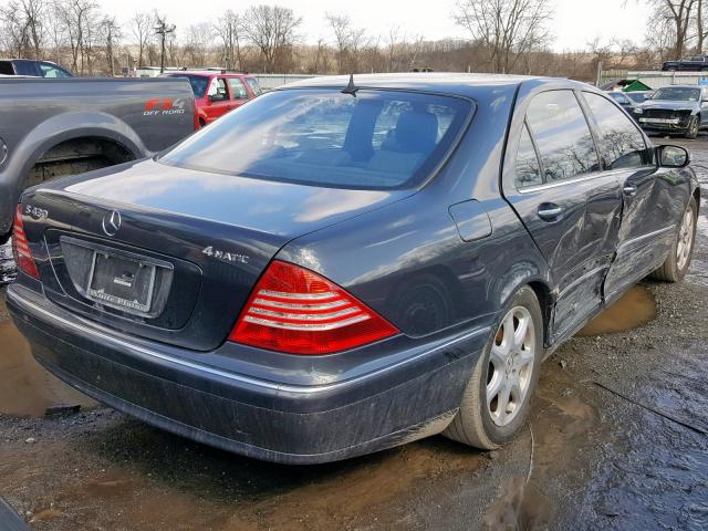 WDBNG83J33A358937 - 2003 MERCEDES-BENZ S 430 4MAT GRAY photo 4