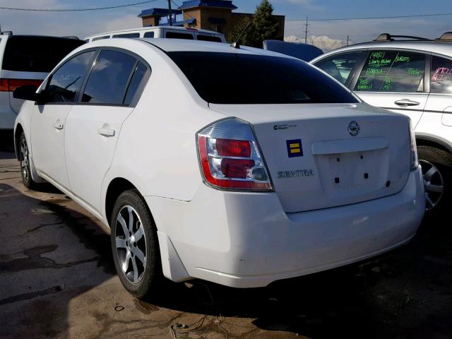 3N1AB61EX8L617872 - 2008 NISSAN SENTRA 2.0 WHITE photo 3