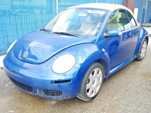 3VWPF31Y67M401589 - 2007 VOLKSWAGEN NEW BEETLE Mavi foto 2