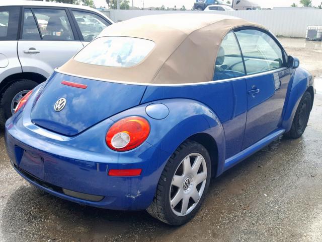 3VWPF31Y67M401589 - 2007 VOLKSWAGEN NEW BEETLE Mavi foto 4