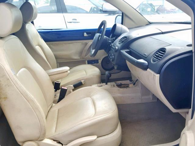 3VWPF31Y67M401589 - 2007 VOLKSWAGEN NEW BEETLE Mavi foto 5