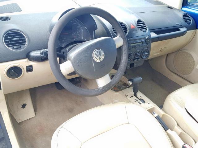 3VWPF31Y67M401589 - 2007 VOLKSWAGEN NEW BEETLE Mavi foto 9