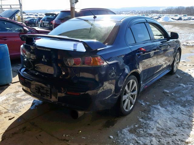 JA32U8FW7DU022677 - 2013 MITSUBISHI LANCER GT BLUE photo 4