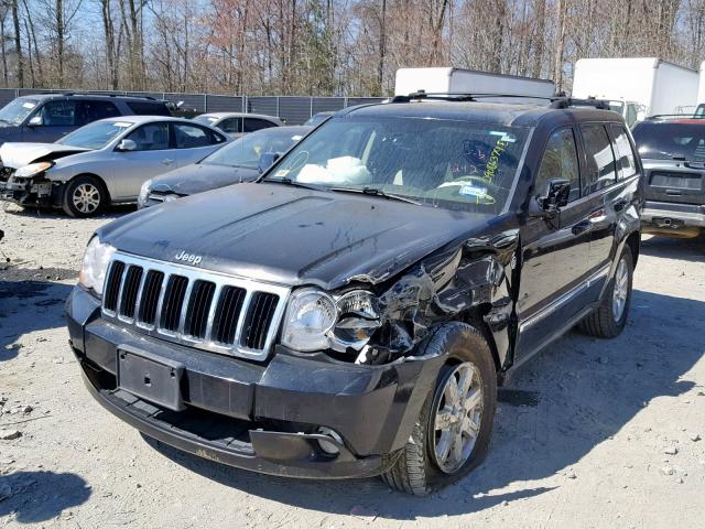 1J8HR58N48C162786 - 2008 JEEP GRAND CHER BLACK photo 2