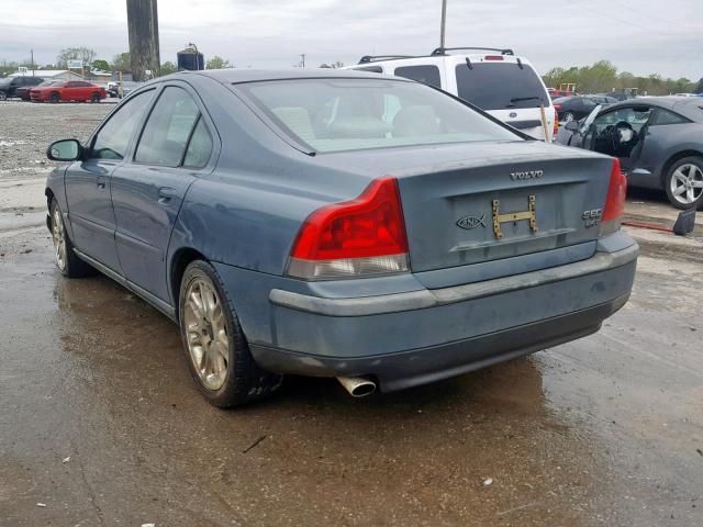 YV1RS58DX22132755 - 2002 VOLVO S60 2.4T TEAL photo 3