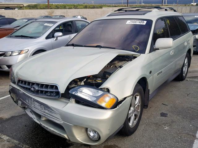 4S3BH806447609044 - 2004 SUBARU LEGACY OUT GREEN photo 2