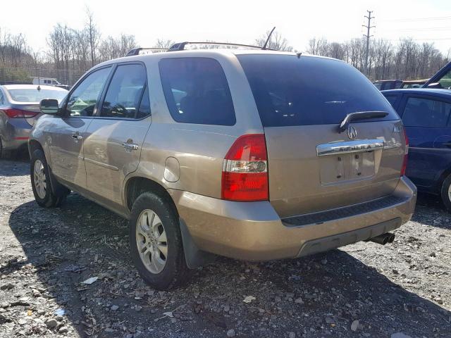 2HNYD18933H533566 - 2003 ACURA MDX TOURIN GOLD photo 3