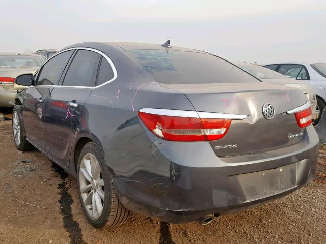 1G4PP5SK0D4117237 - 2013 BUICK VERANO GRAY photo 3