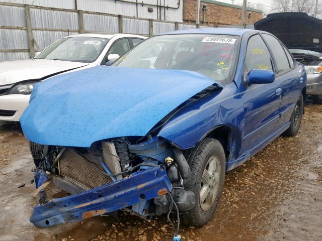 1G1JH52F747272126 - 2004 CHEVROLET CAVALIER L BLUE photo 2