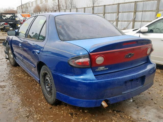 1G1JH52F747272126 - 2004 CHEVROLET CAVALIER L BLUE photo 3