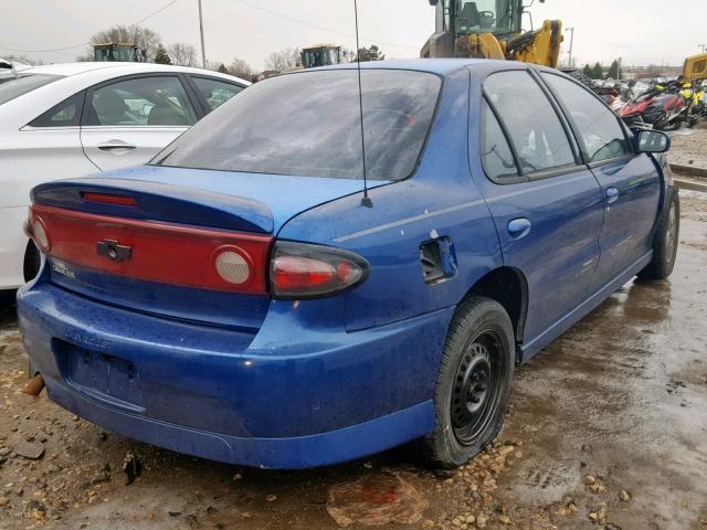 1G1JH52F747272126 - 2004 CHEVROLET CAVALIER L BLUE photo 4