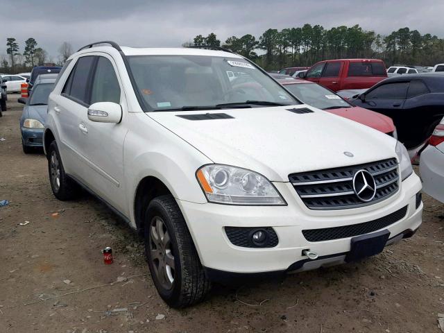 4JGBB86E37A213867 - 2007 MERCEDES-BENZ ML 350 WHITE photo 1