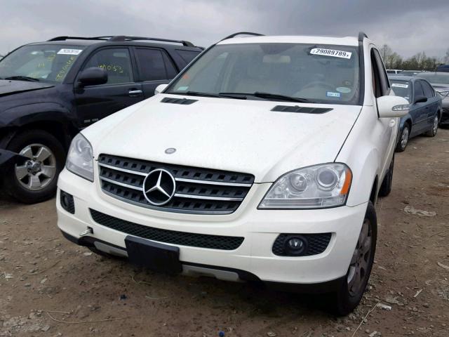 4JGBB86E37A213867 - 2007 MERCEDES-BENZ ML 350 WHITE photo 2