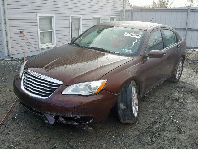 1C3CCBBB8DN584840 - 2013 CHRYSLER 200 TOURIN BROWN photo 2