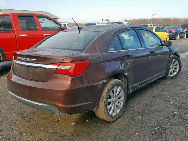 1C3CCBBB8DN584840 - 2013 CHRYSLER 200 TOURIN BROWN photo 4