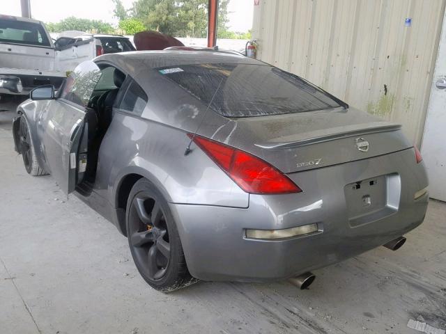 JN1AZ34E65M653680 - 2005 NISSAN 350Z COUPE GRAY photo 3