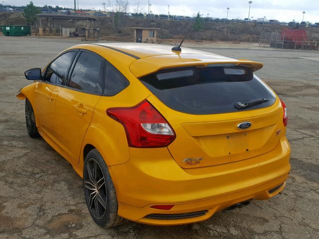 1FADP3L9XDL242684 - 2013 FORD FOCUS ST YELLOW photo 3