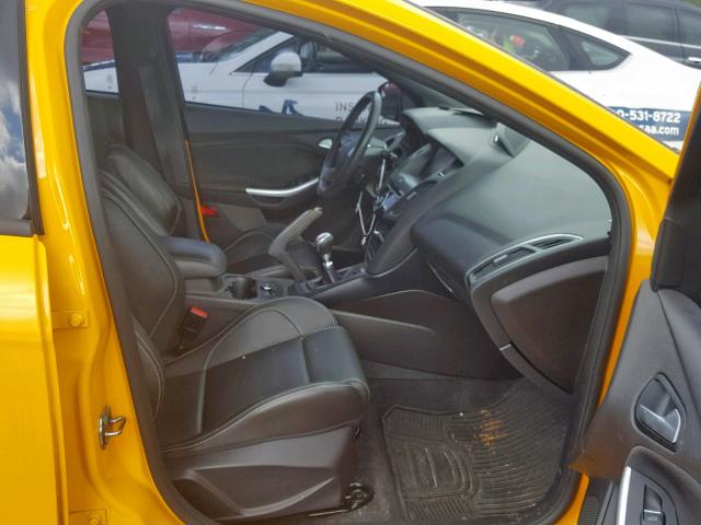 1FADP3L9XDL242684 - 2013 FORD FOCUS ST YELLOW photo 5