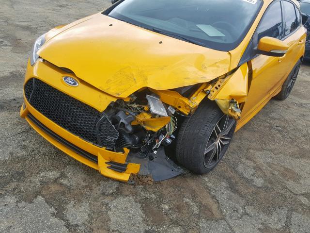 1FADP3L9XDL242684 - 2013 FORD FOCUS ST YELLOW photo 9