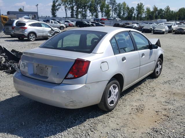 1G8AF52F24Z175069 - 2004 SATURN ION LEVEL SILVER photo 4